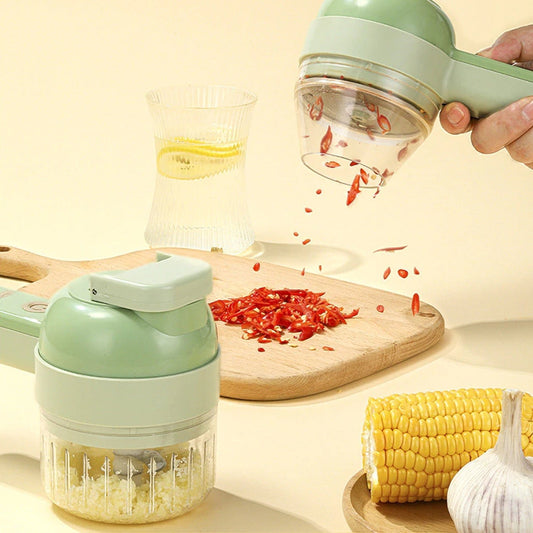 4 In 1 Handheld Electric Vegetable Cutter